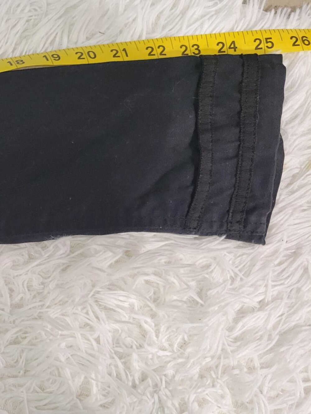White House Black Market Black Military Jacket Size 14 Silver Buttons - Picture 7 of 12